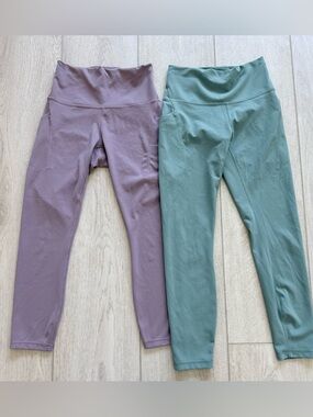 Lululemon Wunder Train Leggings Bundle 2 Pair Size 4 Pockets